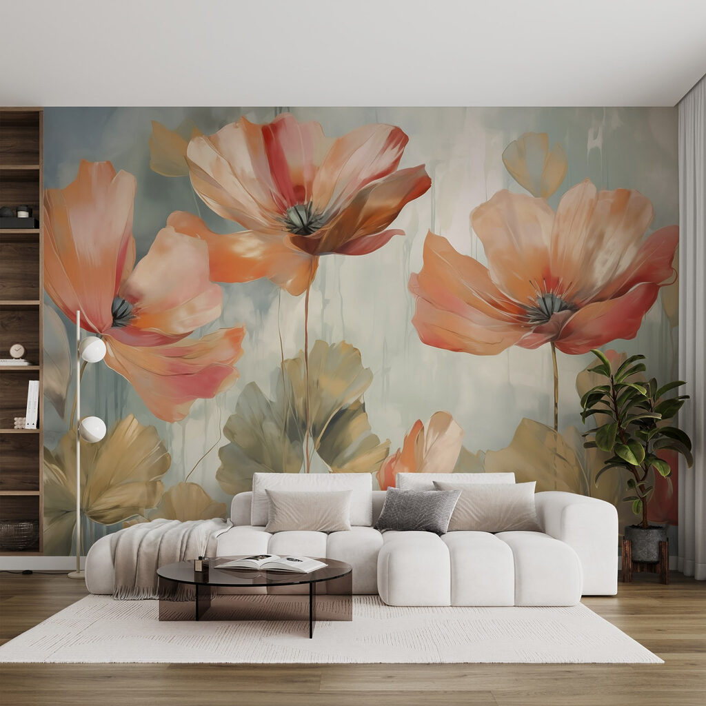 Verfijnde bloesems in zachte tinten — interieur 1