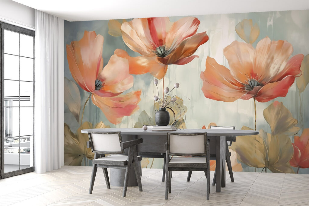 Verfijnde bloesems in zachte tinten — interieur 2