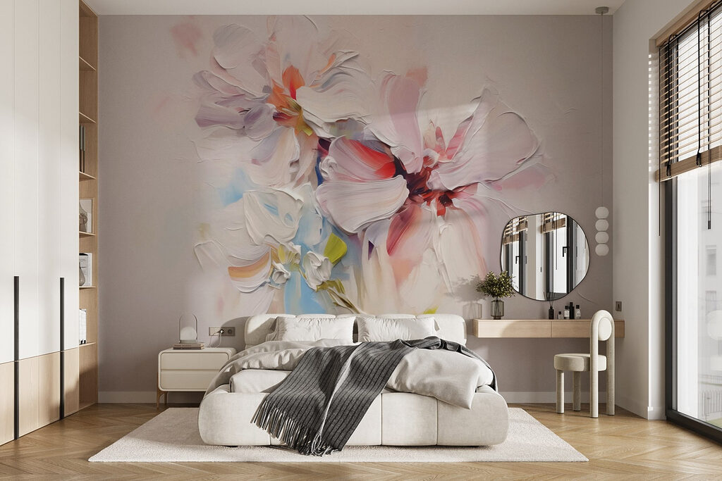 Bloemen in dikke verf — interieur 1