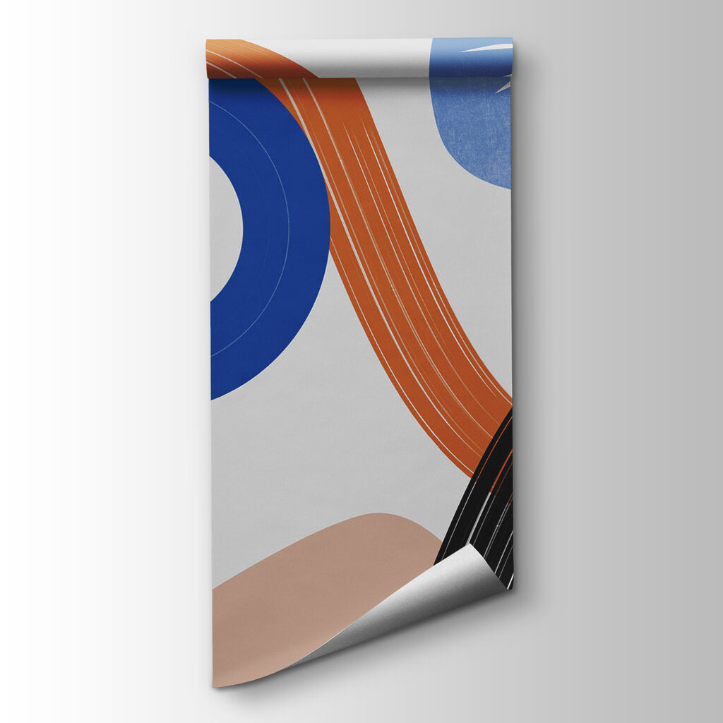 Blauwe cirkel met bogen — productweergave