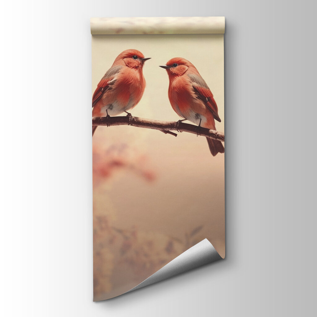 Twee vogels op een tak — productweergave