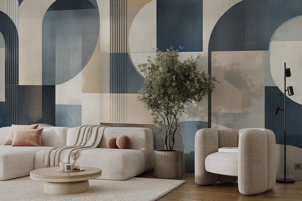 Blauwe en gouden bogen — interieur 2