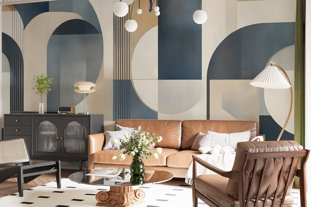 Blauwe en gouden bogen — interieur 4