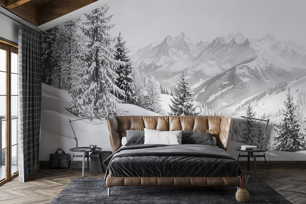 Sneeuwhelling met een vergezicht — interieur 5