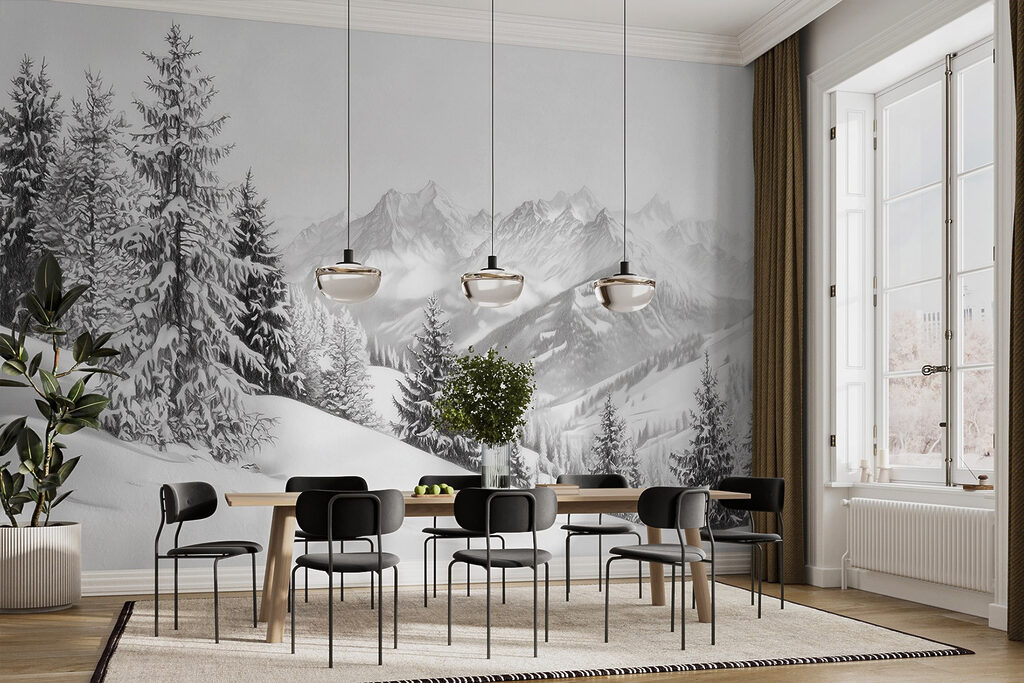 Sneeuwhelling met een vergezicht — interieur 4