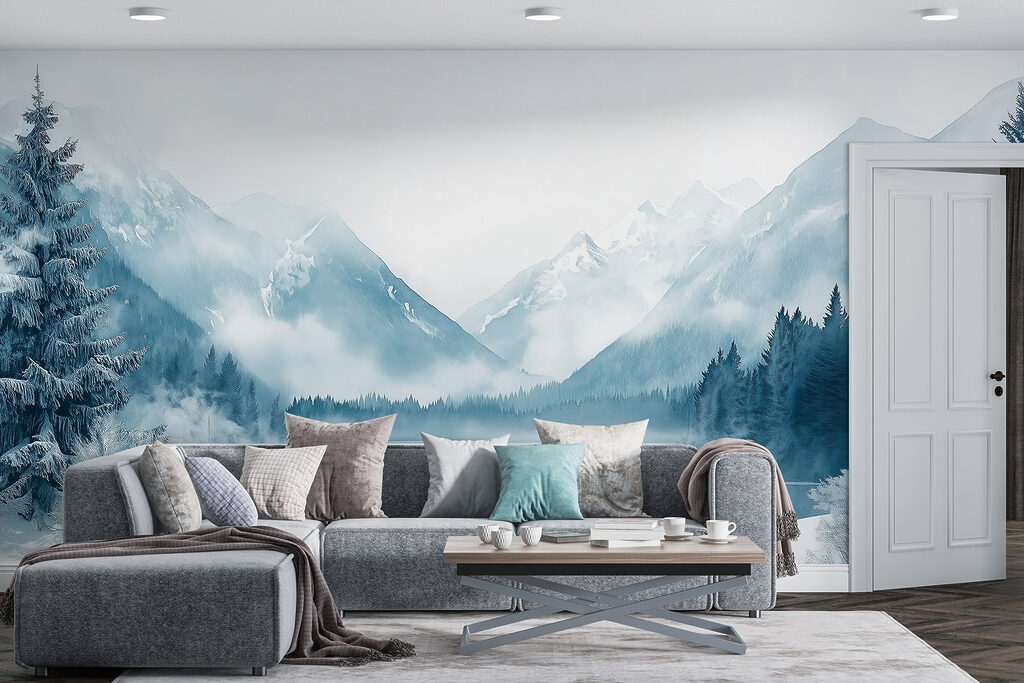 Wintermeer in koele nevel — interieur 3