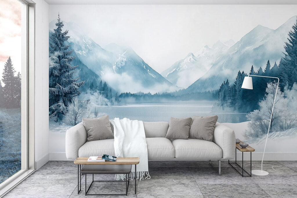Wintermeer in koele nevel — interieur 4