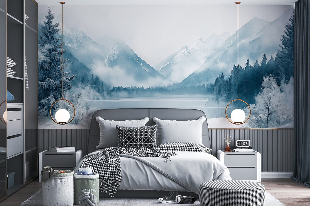 Wintermeer in koele nevel — interieur 5