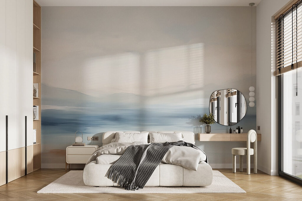 Water met een bewolkte hemel — interieur 1