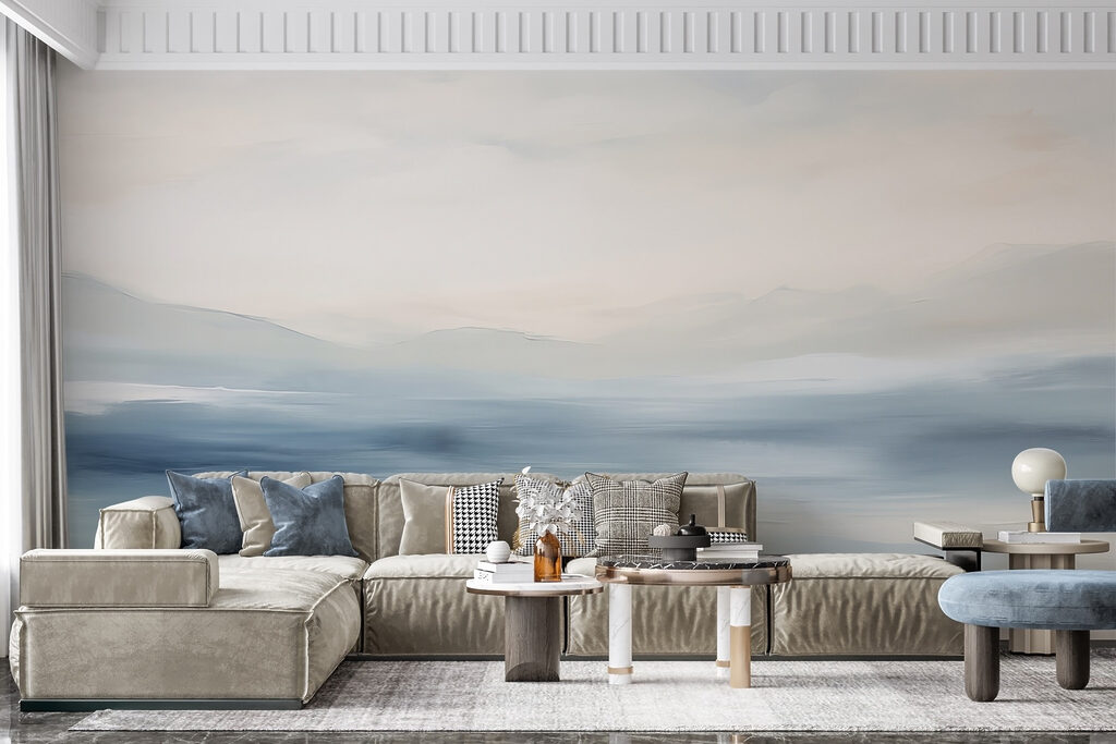 Water met een bewolkte hemel — interieur 2