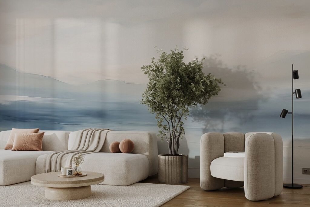 Water met een bewolkte hemel — interieur 4
