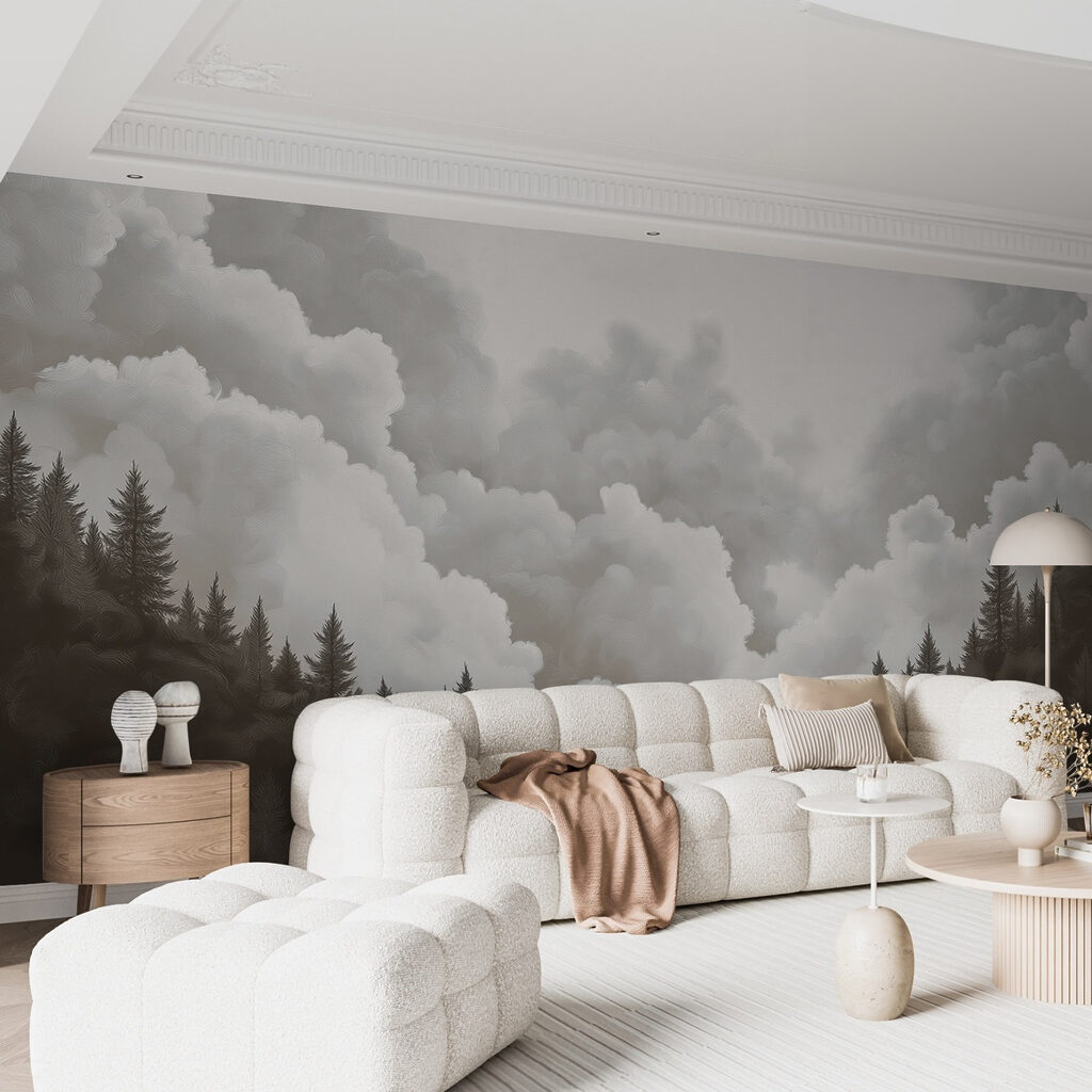 Dennen onder torenhoge wolken — interieur 2