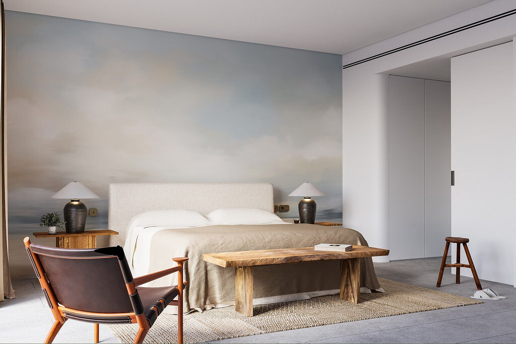 Landschap met water en wolken — interieur 1
