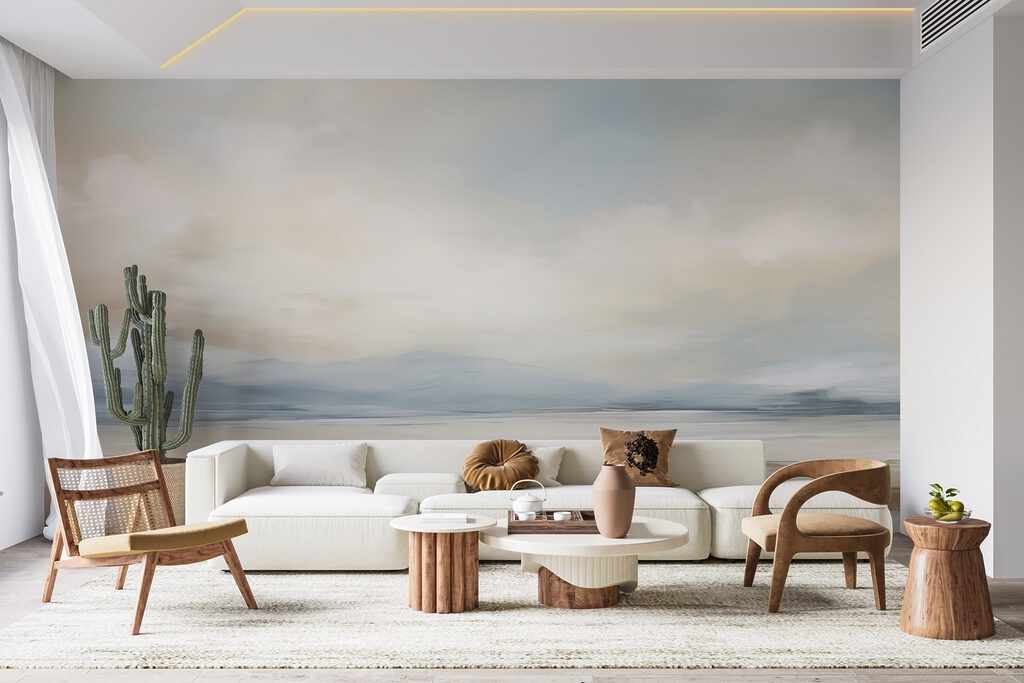 Landschap met water en wolken — interieur 3
