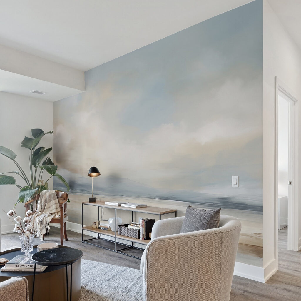 Landschap met water en wolken — interieur 4