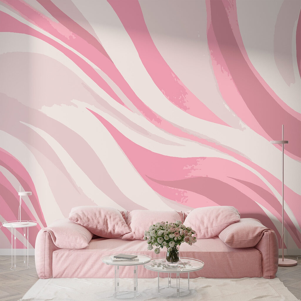 Roze strepen in beweging — interieur 1
