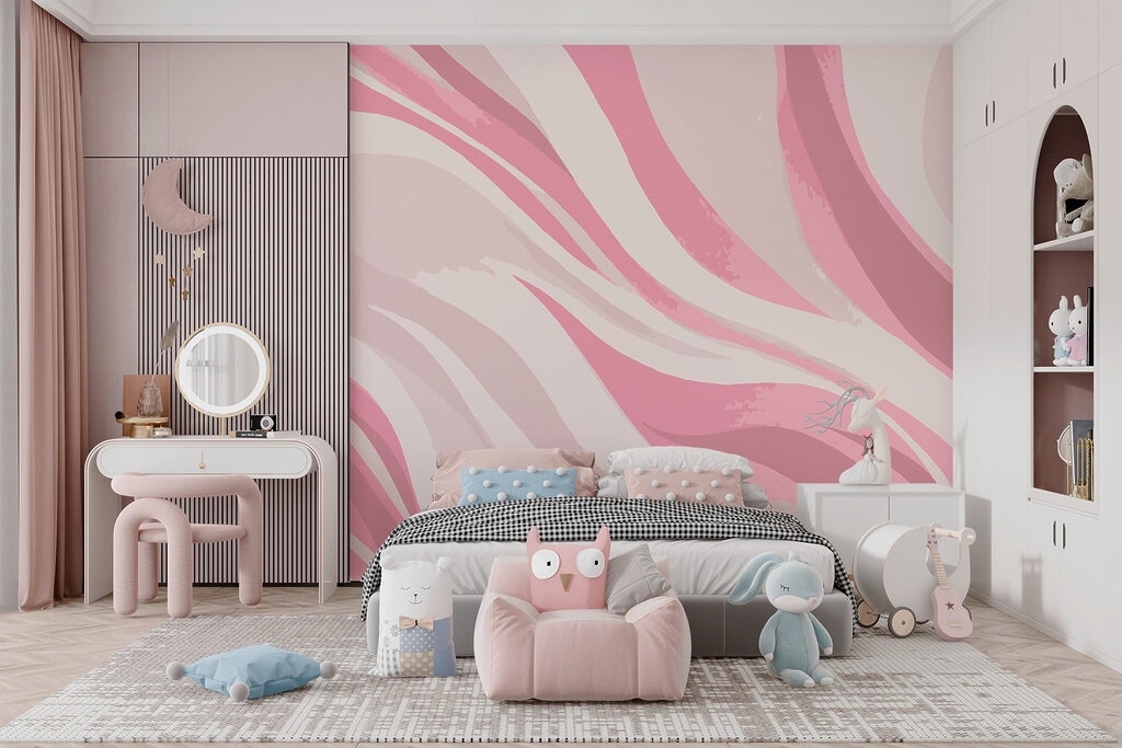 Roze strepen in beweging — interieur 3