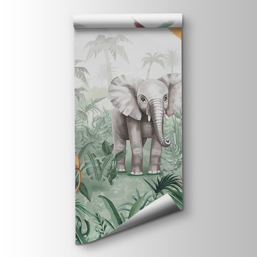 Groep dieren in een jungle — productweergave