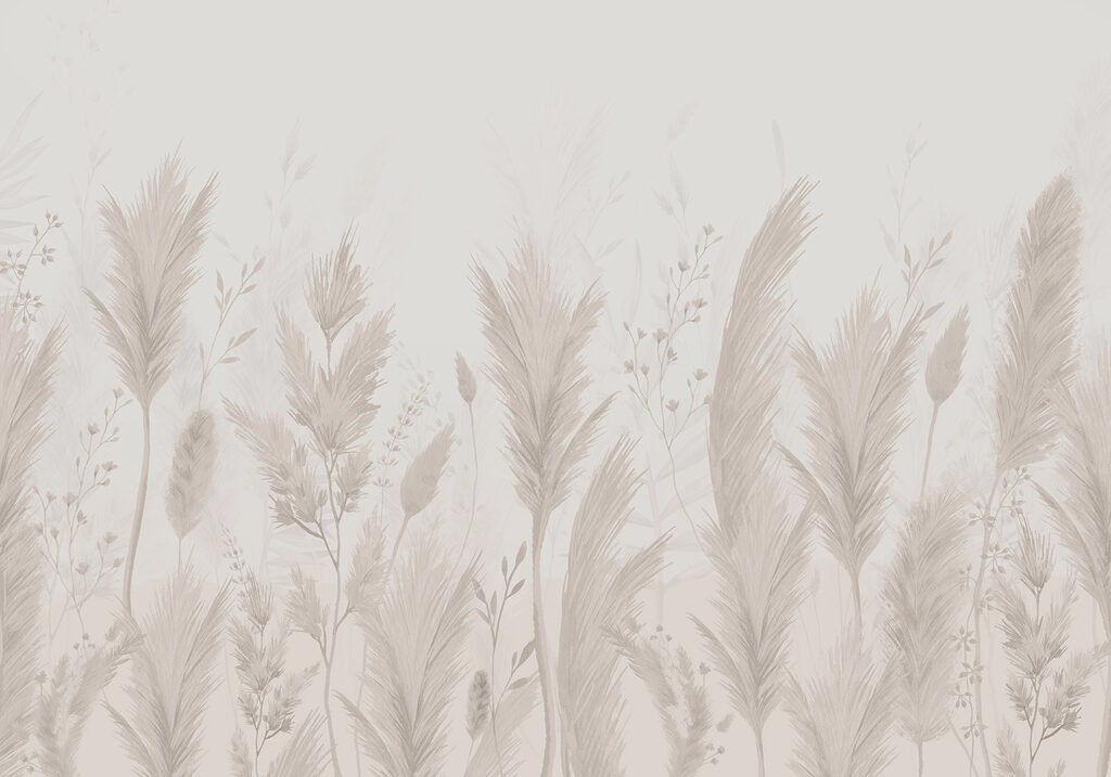Sierlijk blad in zachte tinten — volledig ontwerp