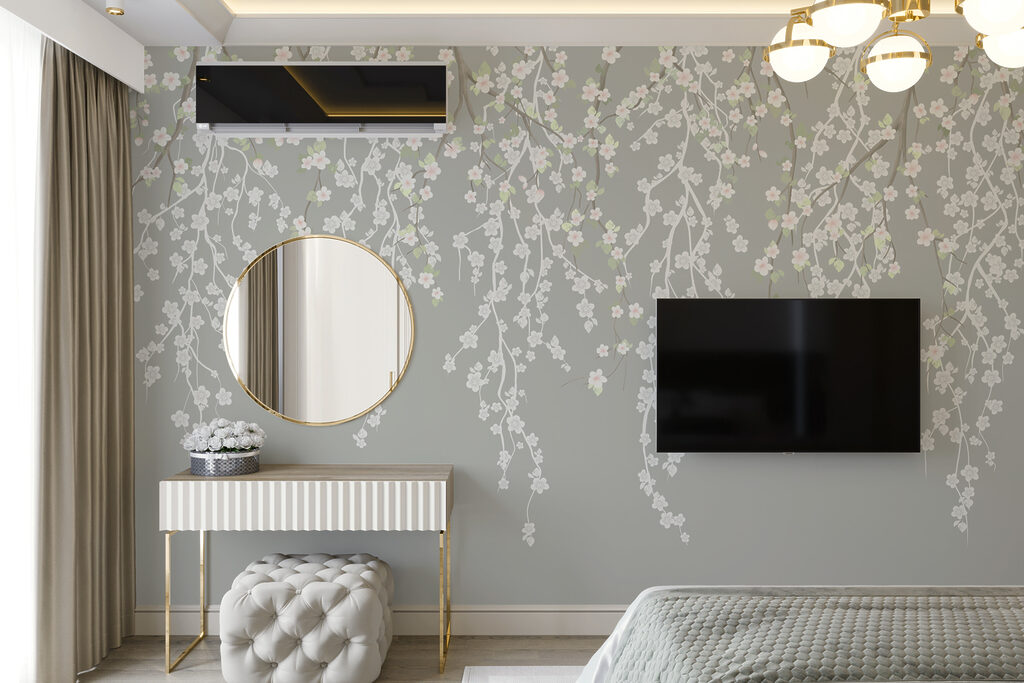 Bloemslierten in zachte herhaling — interieur 1