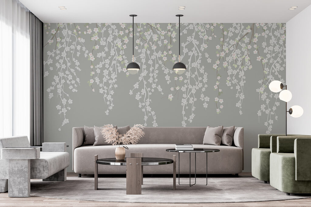 Bloemslierten in zachte herhaling — interieur 3