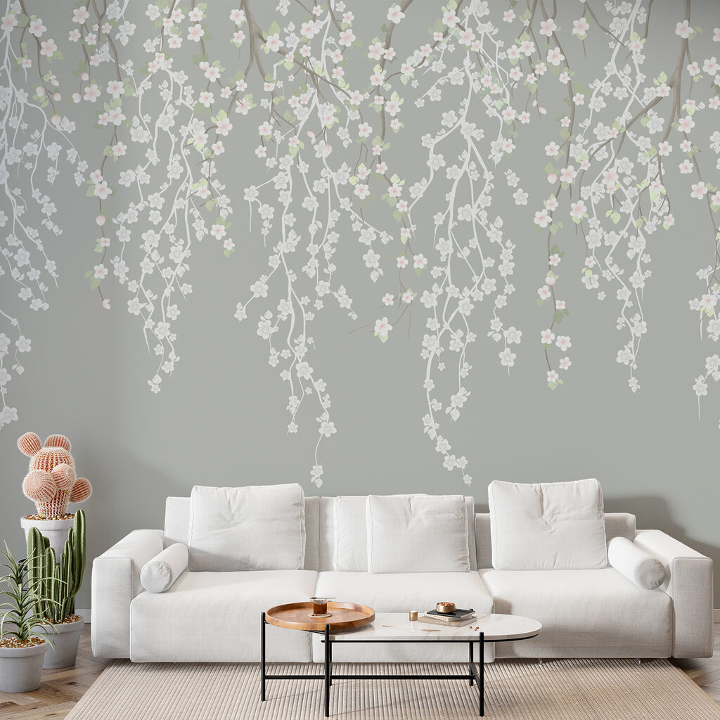 Bloemslierten in zachte herhaling — interieur 4