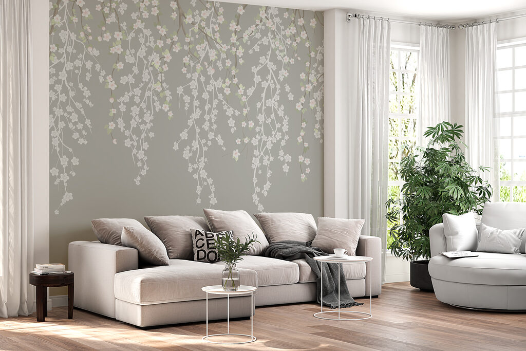 Bloemslierten in zachte herhaling — interieur 5