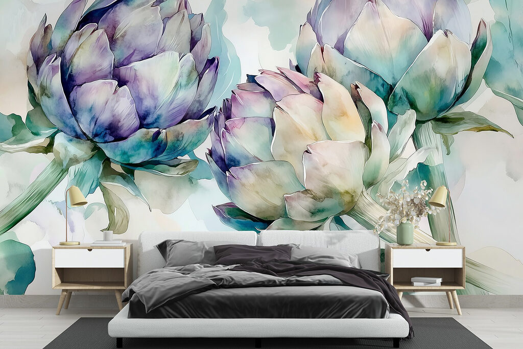 Artisjokken op witte achtergrond — interieur 1