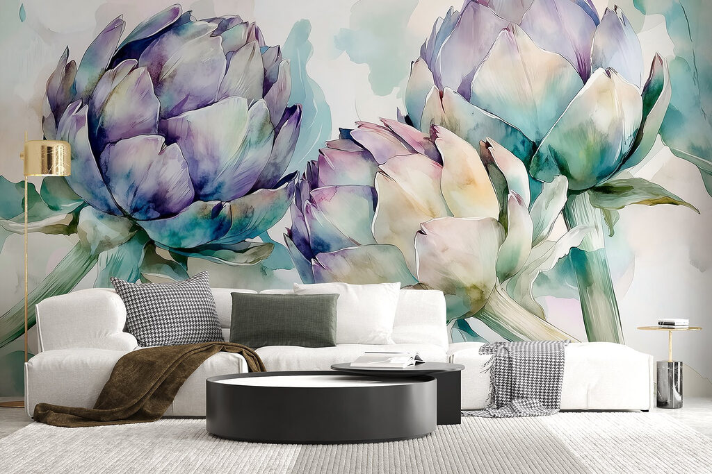 Artisjokken op witte achtergrond — interieur 2