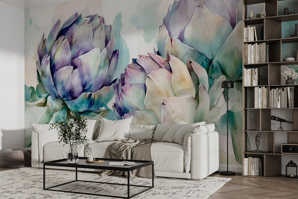 Artisjokken op witte achtergrond — interieur 3