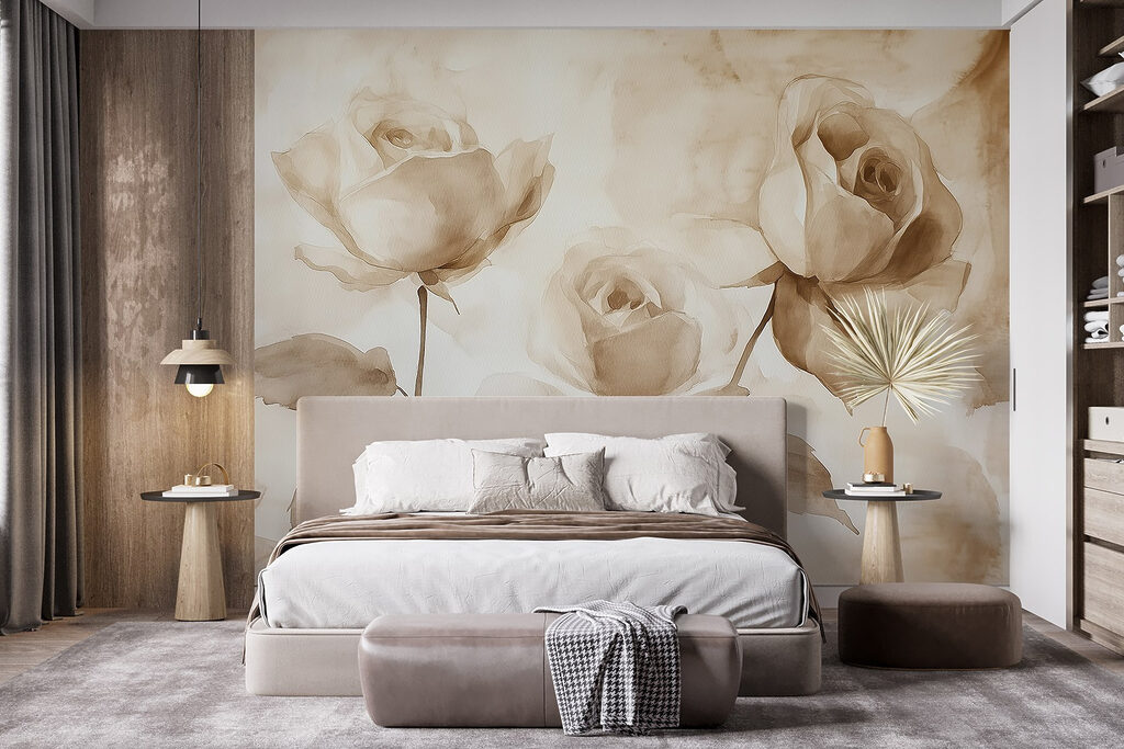 Drie rozen in sepia — interieur 2