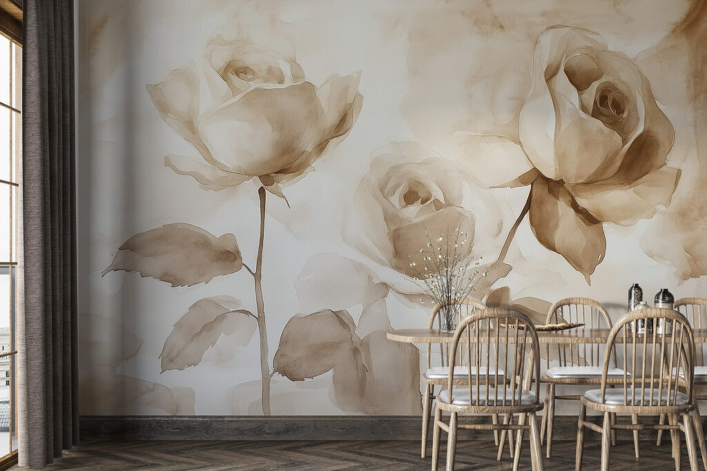 Drie rozen in sepia — interieur 4