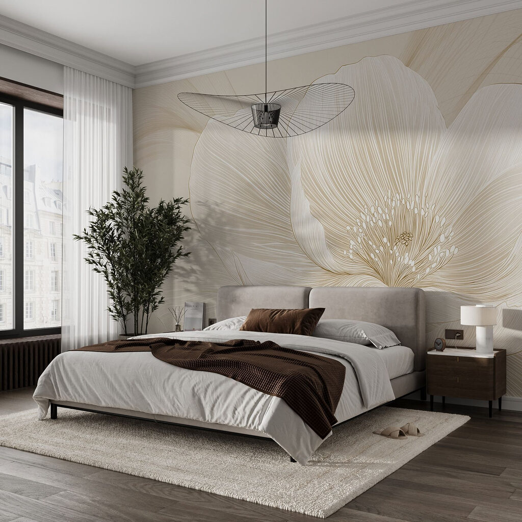 Bloem met fijne ribben — interieur 1