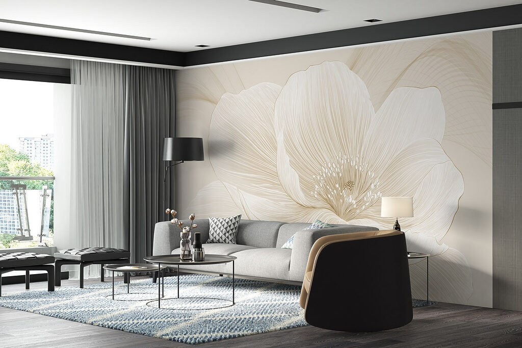 Bloem met fijne ribben — interieur 3