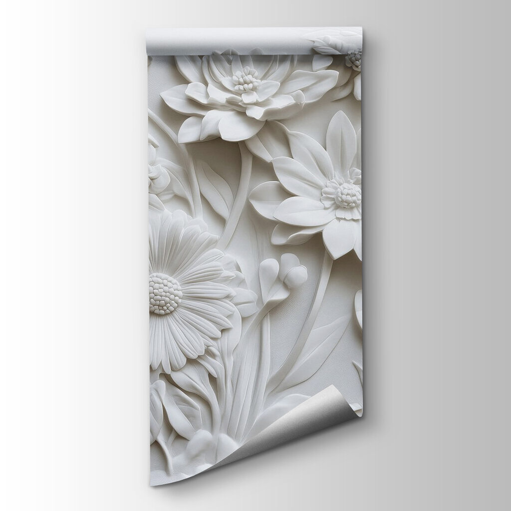 Witte bloemen dicht bijeen — productweergave