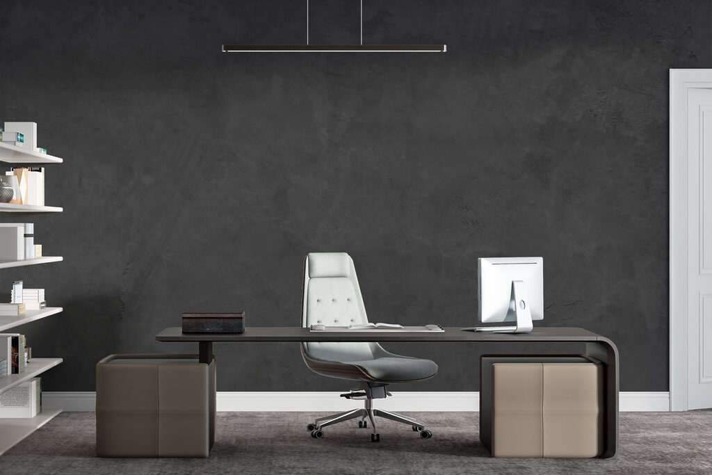 Donkergrijze verfstructuur — interieur 3