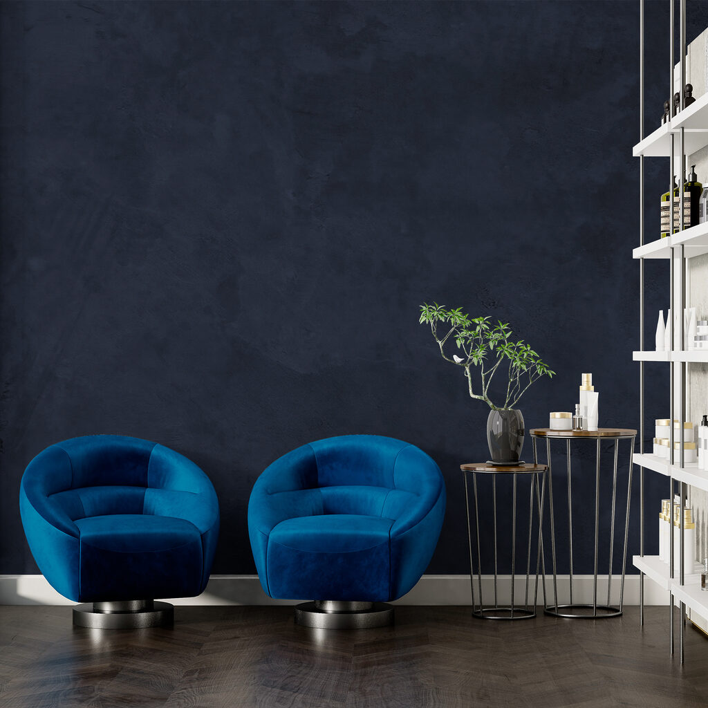 Een diepblauw, rustgevend oppervlak in het zicht — interieur 3