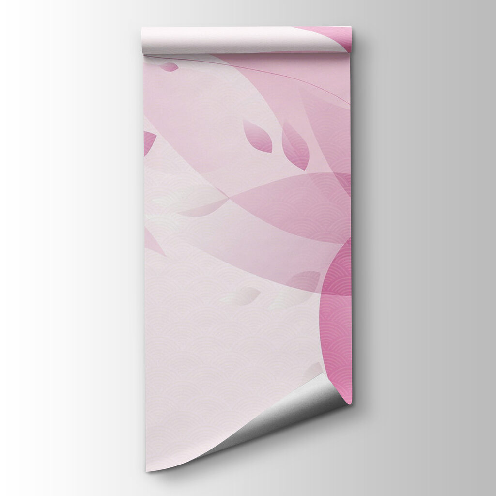 Roze bloem als kleurwolk — productweergave