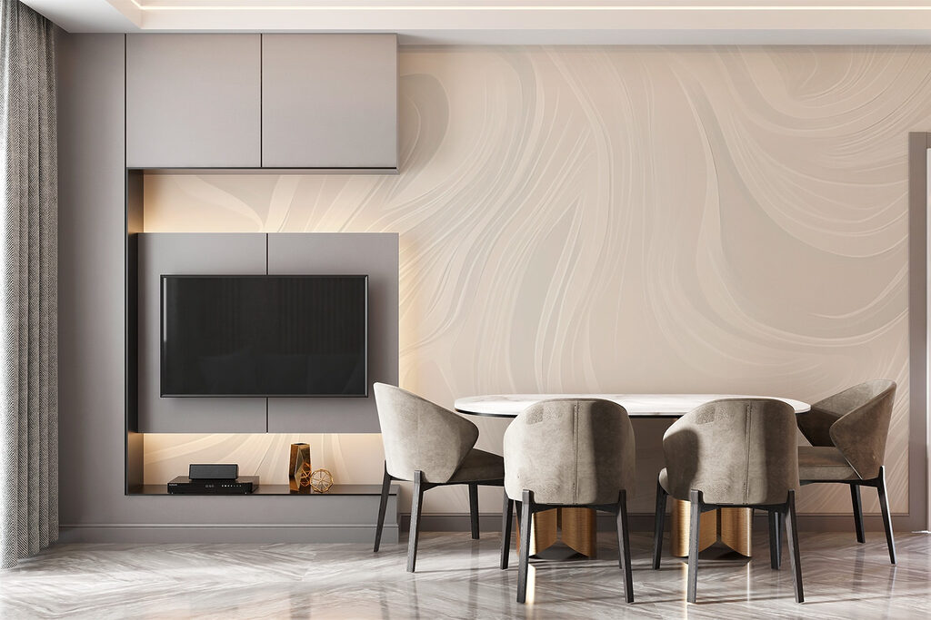 Fijne lijnen vormen golven — interieur 1