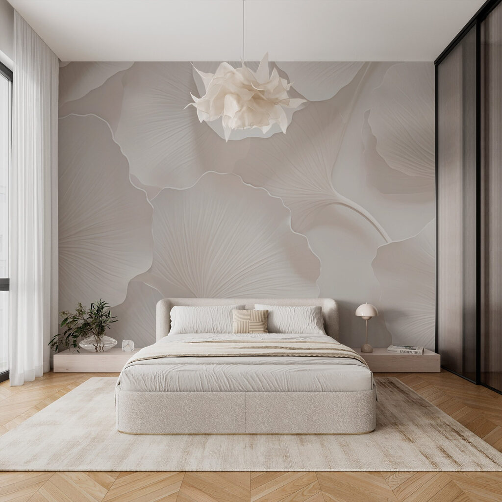 Witte waaiers van dichtbij — interieur 2