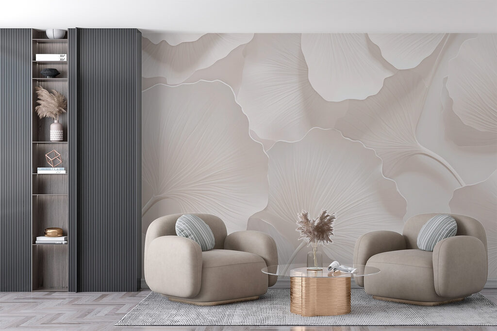 Witte waaiers van dichtbij — interieur 3