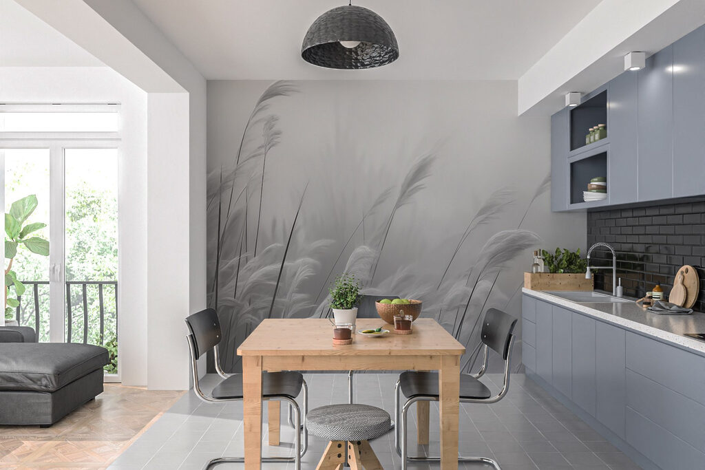 Grijze halmen in tegenlicht — interieur 2