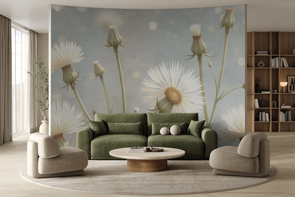 Zaadpluis in zacht tegenlicht — interieur 2