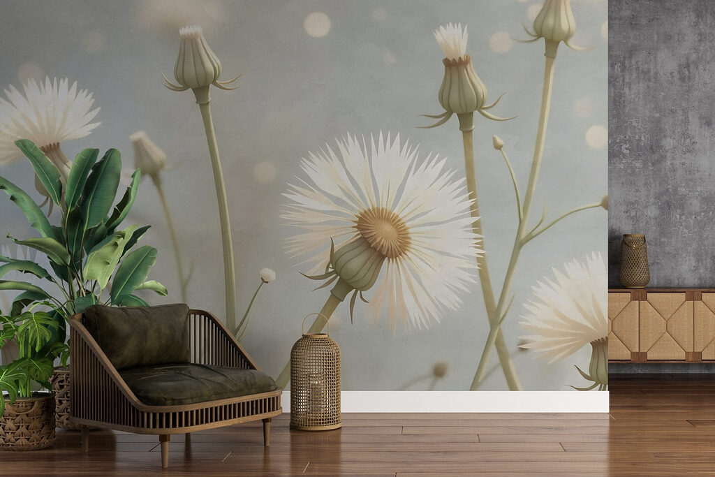 Zaadpluis in zacht tegenlicht — interieur 3