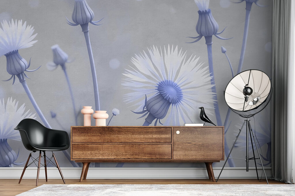 Pluisbloemen vangen lichtpuntjes — interieur 2