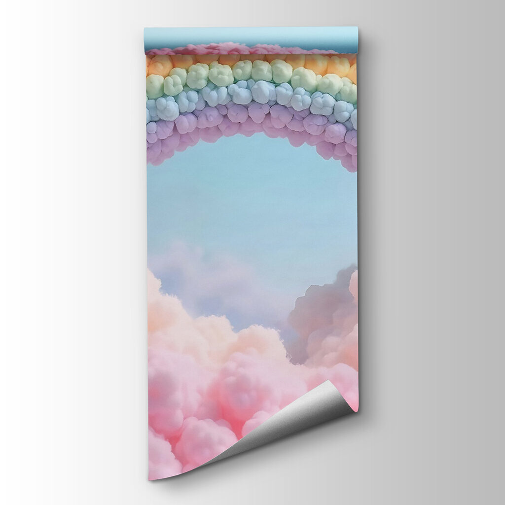 Regenboog van zachte bolletjes — productweergave