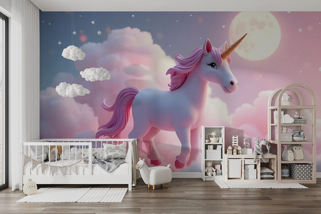 Eenhoorn op roze wolken — interieur 1