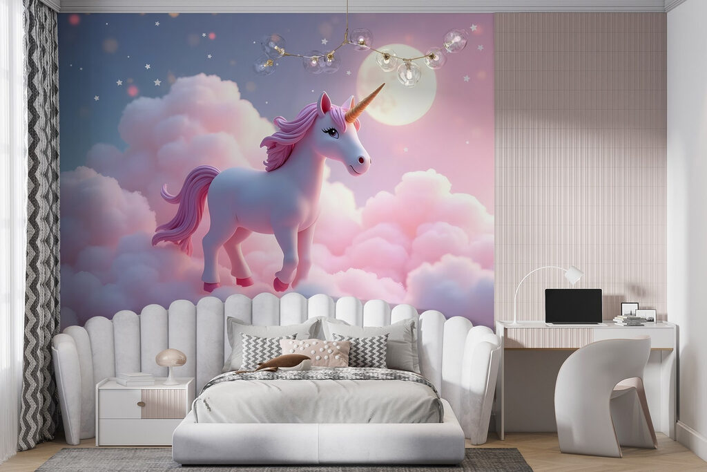 Eenhoorn op roze wolken — interieur 2
