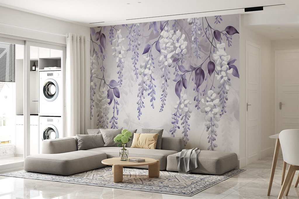 Witte ranken tussen blaadjes — interieur 2