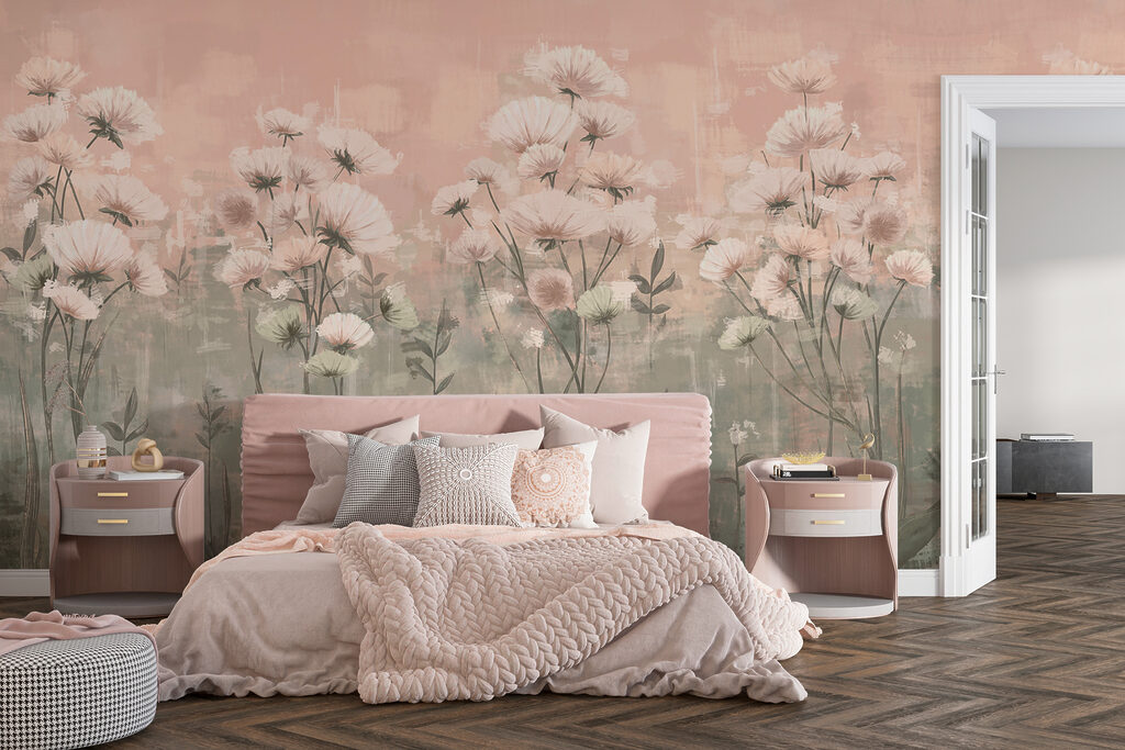 Delicate bloemen in zachte tinten — interieur 3